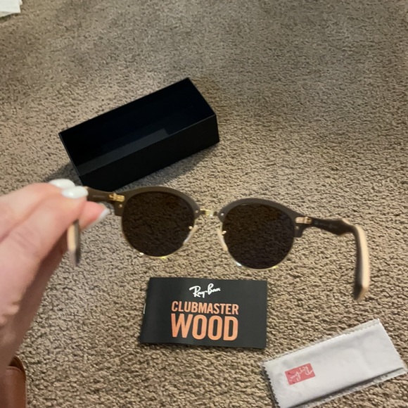 Ray ban club master wood  NEVER USED - Picture 6 of 7